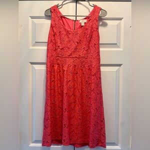 LOFT Sleeveless Lace Dress